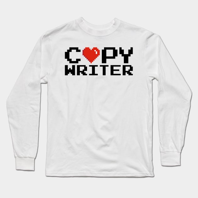 Copywriter Pixel Long Sleeve T-Shirt by marieltoigo